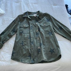 Army green shacket